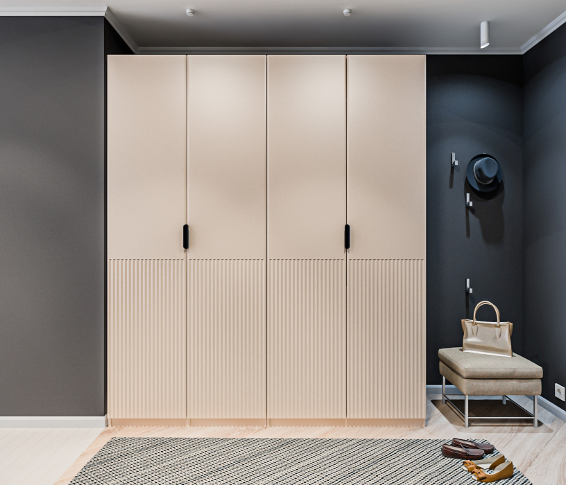 Для одежды, Шкаф 4-дверный 2м МАКС Джаз Кашемир
