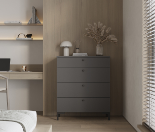 Комод Тренд СБ-3444 4 ящика Диамант серый