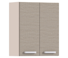 , Полка с 2-мя фасадами Регина Песочный Дуб Сантана Светлый  600