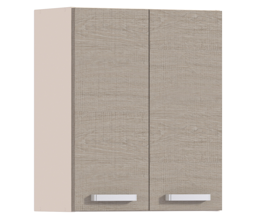 , Полка с 2-мя фасадами Регина Песочный Дуб Сантана Светлый  600