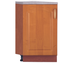 Шкаф-Стол торцевой Оля В22 ЛамВишня/МДФ Ольха правый