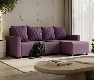 Угловой диван-кровать Челси, рогожка