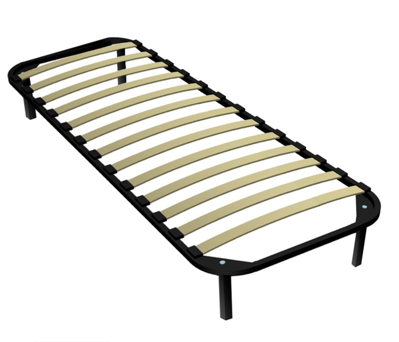 Кровати 90 см, Кровать Прованс СБ-2563 дуб сонома/белый с основанием и матрасом Эко4 90х200