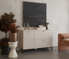 Комоды, Комод Тренд СБ-3447 2 ящика, 1 дверь Кашемир серый