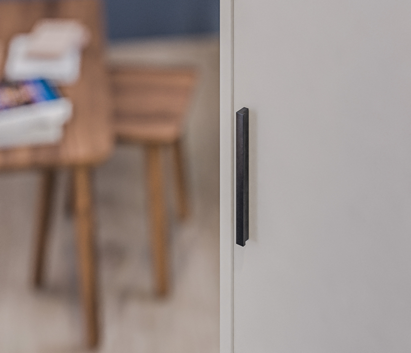 Шкафы пеналы, Шкаф-пенал Милан СБ-3255 Серый/МДФ Светло серый