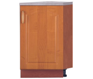 Шкаф-Стол торцевой Оля В22 ЛамВишня/МДФ Ольха левый