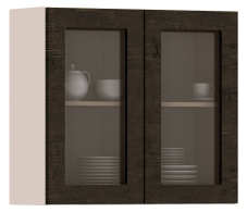 Регина, Регина шкаф навесной со стеклом 2 дв 80х72 см