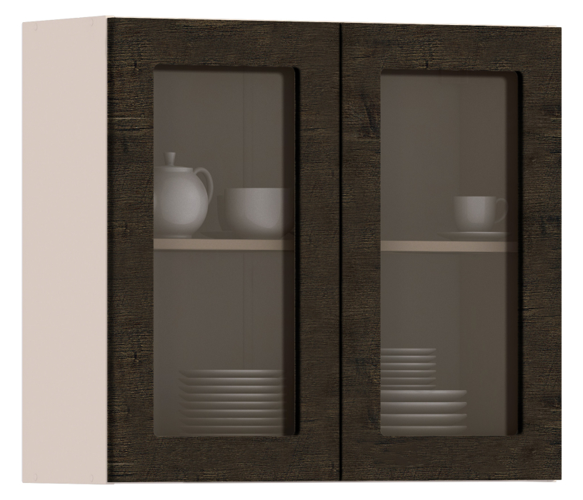 Регина, Регина шкаф навесной со стеклом 2 дв 80х72 см