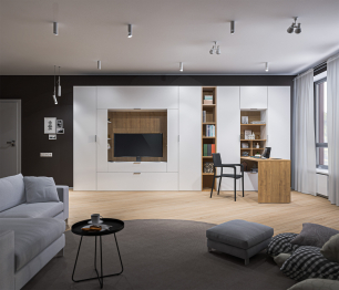 Гостиная с рабочим столом Мальта