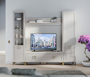 Набор для гостиной Ассоль Кашемир серый/МДФ Кашемир