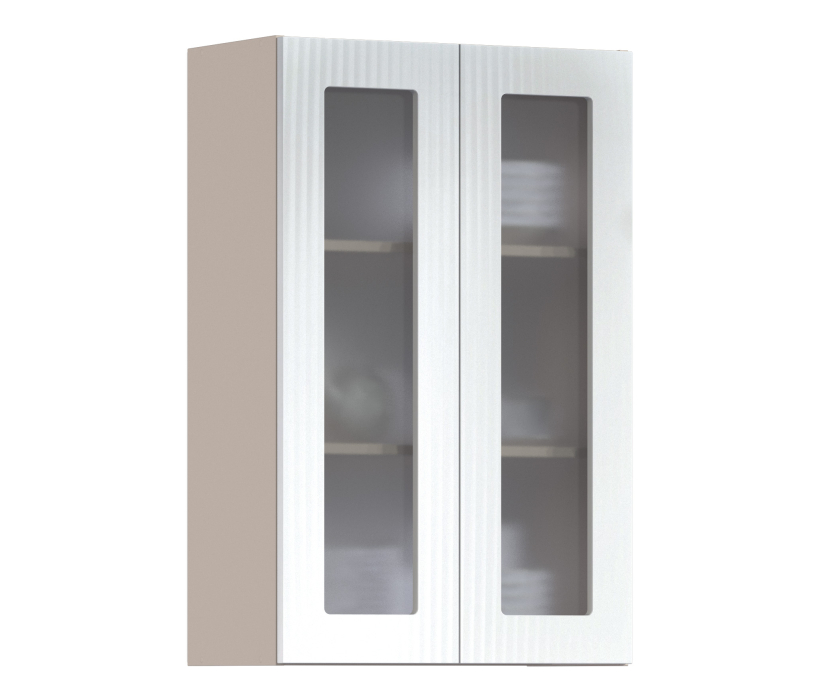 Роял, Роял шкаф навесной со стеклом 2 дв 60х93 см