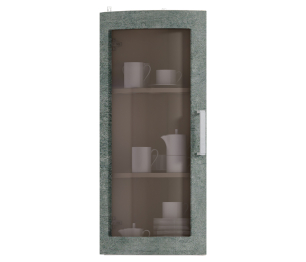 Регина шкаф навесной торцевой со стеклом 1 дв 29х93 см