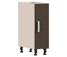 , Шкаф-стол Регина РС-25 Песочный/Дуб Сантана Темный