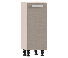 , Стол торцевой Регина Песочный с фасадом Дуб Сантана Светлый