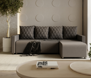 Угловой диван-кровать Челси, рогожка