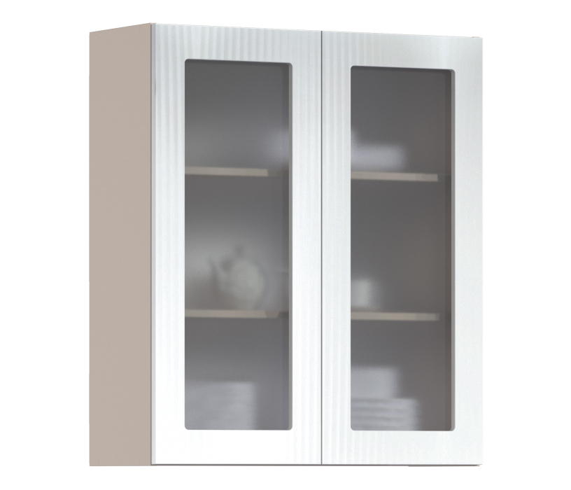 Роял, Роял шкаф навесной со стеклом 2 дв 80х93 см