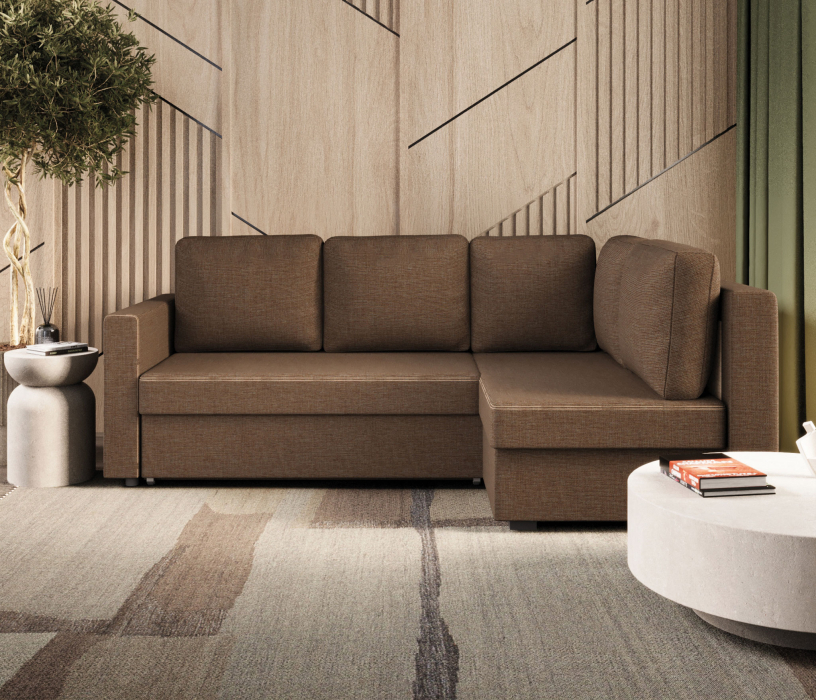 Диваны угловые в гостиную, Угловой диван Джессика 2 правый (УП), рогожка