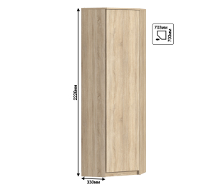 Шкаф угловой Веста СБ-2537