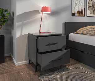 Тренд СБ-3459 Тумба Диамант серый/ЛДСП Лофт Диамант серый