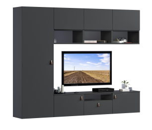 Гостиная (стенка) Тренд Диамант серый / ЛДСП Диамант серый