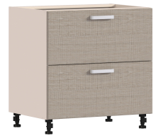 , Стол с ящиком Регина Песочный с фасадом Дуб Сантана Светлый  РСЯ-80