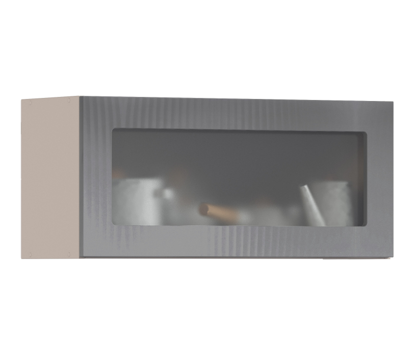 Роял, Роял шкаф навесной со стеклом 1 дв 80х36 см