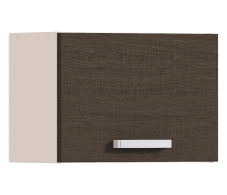 , Полка над вытяжкой Регина Песочный с фасадом Дуб Сантана Темный  500