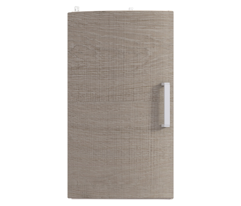 , Полка торцевая с гнутым фасадом Регина Песочный Дуб Сантана Светлый