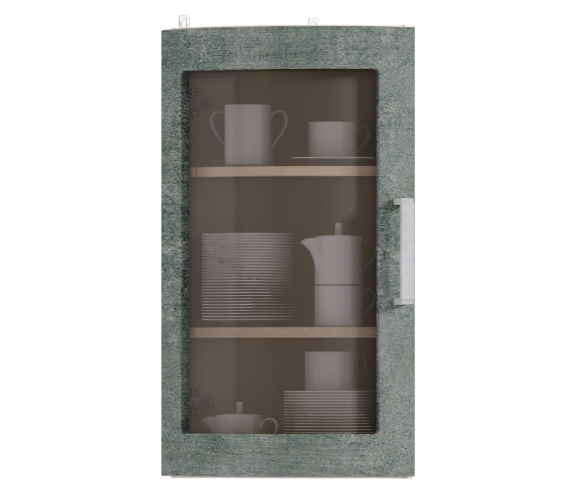 Регина, Регина шкаф навесной торцевой со стеклом 1 дв 27х72 см