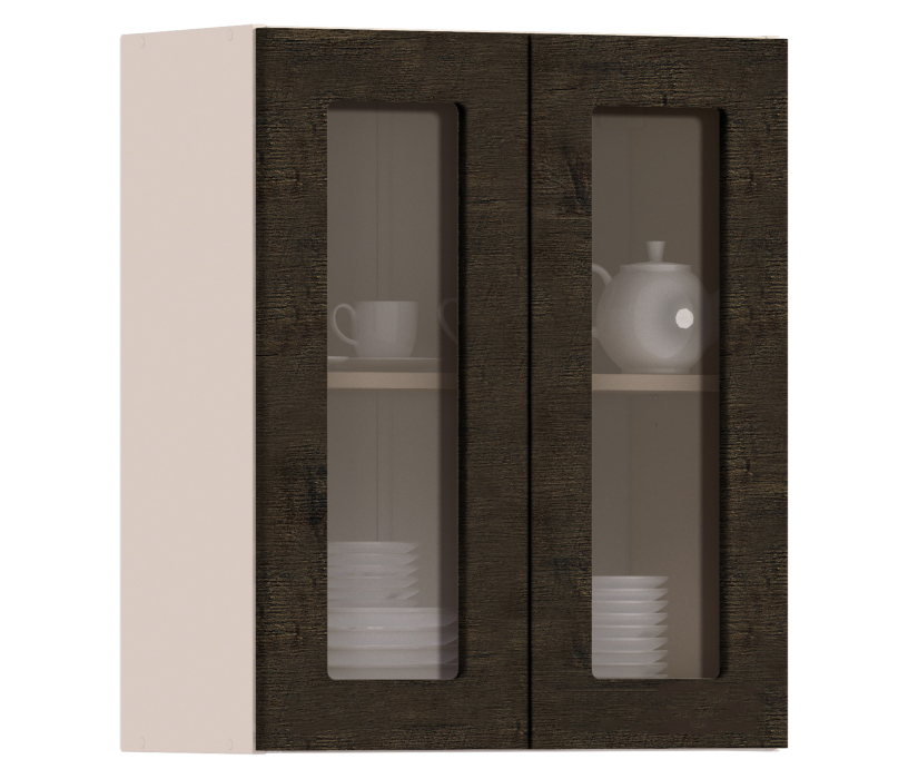 Регина, Регина шкаф навесной со стеклом 2 дв 60х72 см