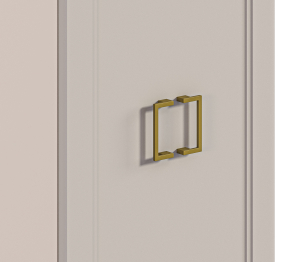 Пенал Макс с двумя ящиками с фасадом Ассоль Кашемир серый