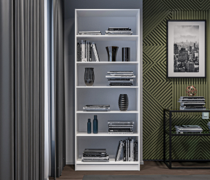 Стеллаж Твин СБ-3373 Белый