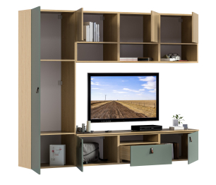 Гостиная (стенка) Тренд Дуб Винченца / ЛДСП Белла Камыш