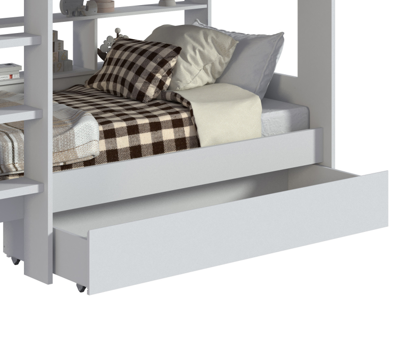 Кровати 90 см, Кровать Терра СБ-2965б с основанием и матрасом Бэби Классик 90х200