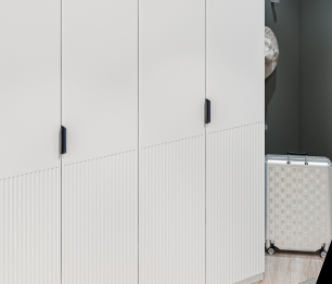 Шкаф 4-дверный 2м МАКС Джаз Белый