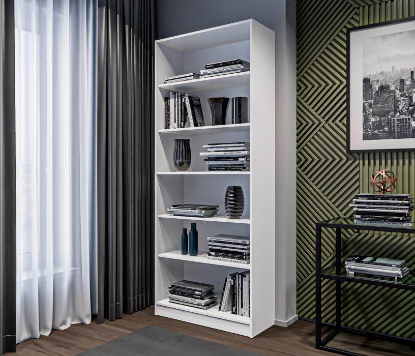 ТВ-тумбы, Комплект Твин (стеллаж и тумба ТВ), Белый