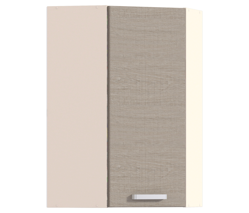 , Полка угловая с фасадом Регина 926 Песочный Дуб Сантана Светлый