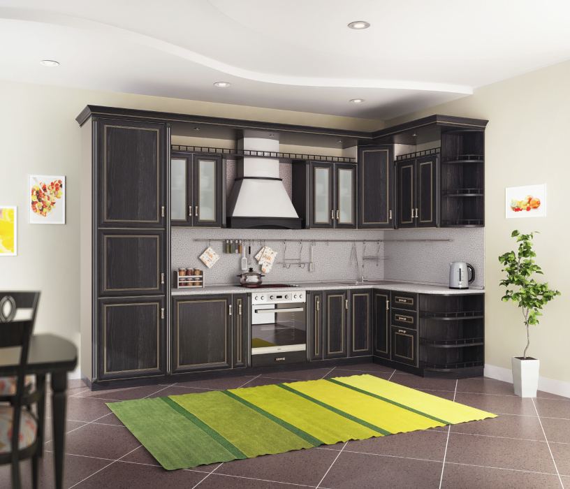 Кухонные гарнитуры, Регина Песочный/Дуб Шеффилд 2400