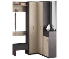 Прихожие, Афина набор с шкафом угловым