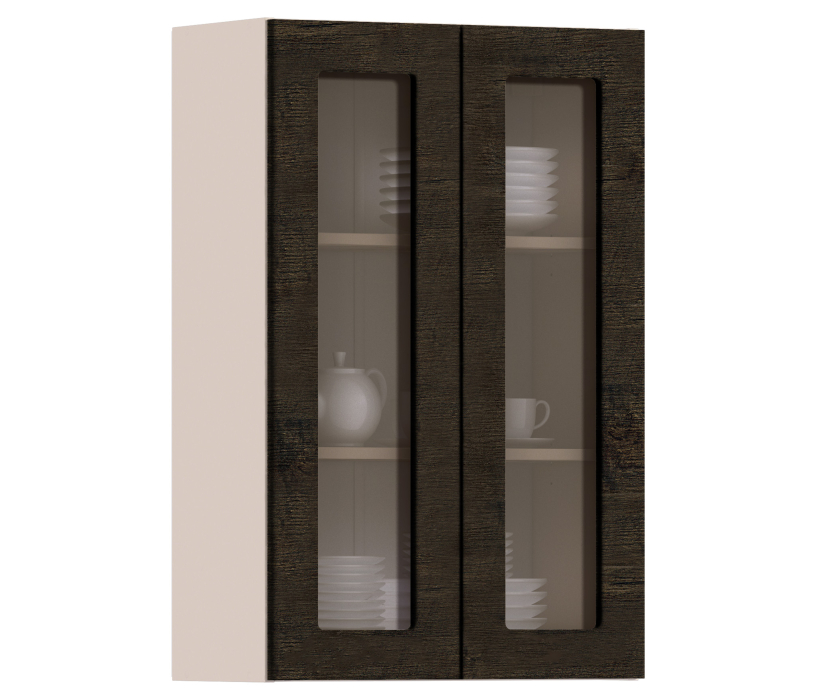 Регина, Регина шкаф навесной со стеклом 2 дв 60х93 см