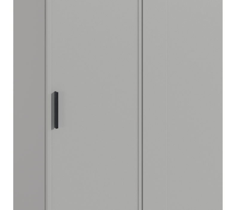 Шкафы распашные, Шкаф приставной Милан СБ-3258 Серый/МДФ Светло серый