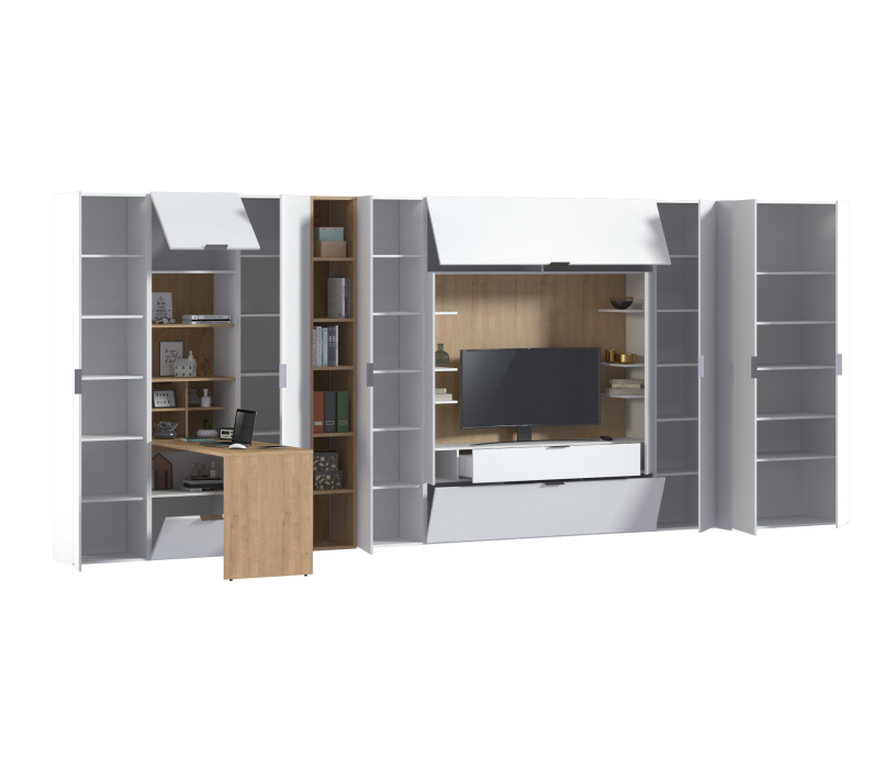 Стенки для гостиной, Гостиная с рабочим столом Мальта