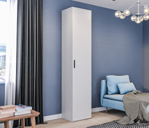 Шкаф-пенал Милан СБ-3255 Серый/МДФ Светло серый