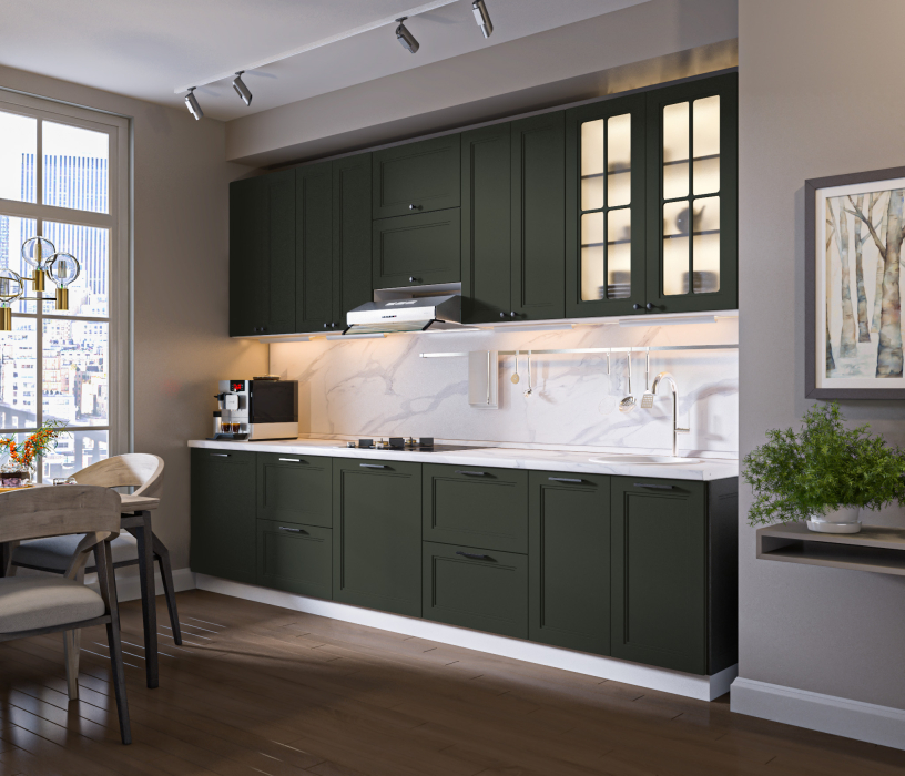 MODERN, MODERN шкаф навесной со стеклом 2 дв 60х93 см