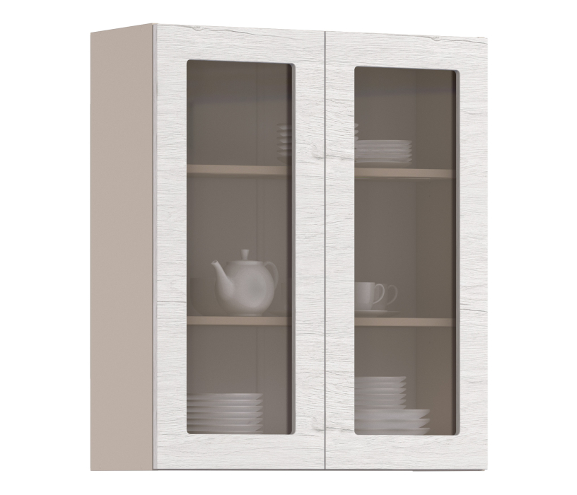 Регина, Регина шкаф навесной со стеклом 2 дв 80х93 см