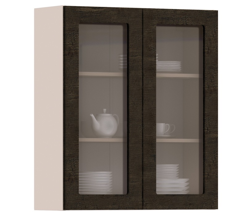 Регина, Регина шкаф навесной со стеклом 2 дв 80х93 см