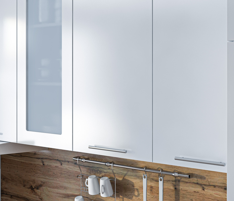 Кухонные гарнитуры, Кухонный гарнитур Регина Белый/Анна МДФ Белый глянец 3 м