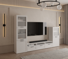 Стенки для гостиной, Гостиная Тренд Белый/МДФ Modern Белый