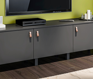 Гостиная (стенка) Тренд на ножках Диамант серый / ЛДСП Диамант серый