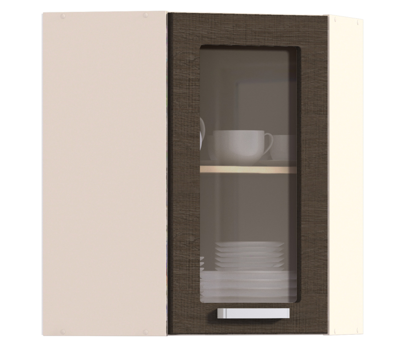 Кухня, Полка угловая с витриной Регина РПУ-60